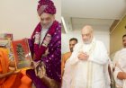 Amit Shah visits Pejawar temple