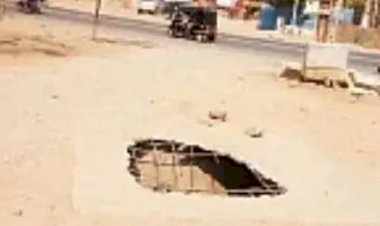 ಹುಬ್ಬಳ್ಳಿ ರಸ್ತೆ ಗುಂಡಿಗೆ ಬೈಕ್ ಸವಾರ ಬಲಿ