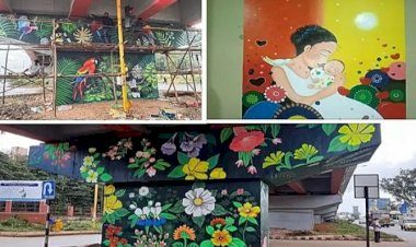 ಬಿಆರ್‌ಟಿಎಸ್‌ನ ಅಂದ ಹೆಚ್ಚಿಸಿದ ಕಲಾಕೃತಿಗಳು: ನೋಡುಗರ ಕಣ್ಮನ ಸೆಳೆದ ಚಿತ್ರಗಳು..!