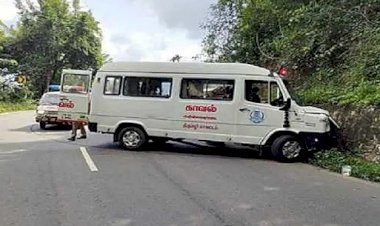 ಯೋಧರ ಪಾರ್ಥಿವ ಶರೀರ ಸಾಗಿಸುತ್ತಿದ್ದ ಆಂಬ್ಯುಲೆನ್ಸ್‌ ಅಪಘಾತ- ತಪ್ಪಿದ ಅನಾಹುತ