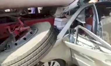 ಚಿತ್ರದುರ್ಗ: ಟ್ಯಾಂಕರ್‌ಗೆ ಕಾರು ಡಿಕ್ಕಿ: ಸ್ಥಳದಲ್ಲೇ ಮೂವರ ದಾರುಣ ಸಾವು