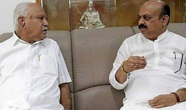 ದೆಹಲಿಗೆ ತೆರಳುವ ಮುನ್ನ ಯಡಿಯೂರಪ್ಪ- ಬೊಮ್ಮಾಯಿ ಭೇಟಿ: ಮಹತ್ವದ ಚರ್ಚೆ