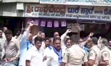 ಧಾರವಾಡ: ಪ್ರತಿಭಟನೆ ವಿರುದ್ಧ ಪ್ರತಿಭಟನೆ