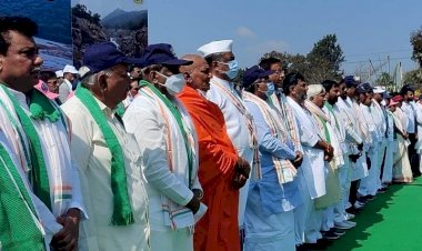 ಕಾಂಗ್ರೆಸ್ ನೇತೃತ್ವದ ಮೇಕೆದಾಟು ಪಾದಯಾತ್ರೆಗೆ ಚಾಲನೆ