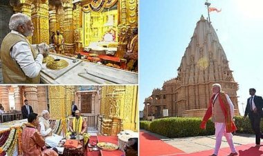 ಗುಜರಾತ್‌ನ ಸೋಮನಾಥ ದೇವಾಲಯದಲ್ಲಿ ವಿಶೇಷ ಪೂಜೆ ಸಲ್ಲಿಸಿದ ಪ್ರಧಾನಿ ಮೋದಿ