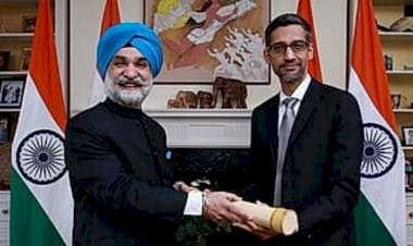 ವಾಷಿಂಗ್ಟನ್ : ಗೂಗಲ್ ಸಿಇಒ ಸುಂದರ್ ಪಿಚೈಗೆ ದೇಶದ ಅತ್ಯುನ್ನತ ನಾಗರಿಕ ಪ್ರಶಸ್ತಿ