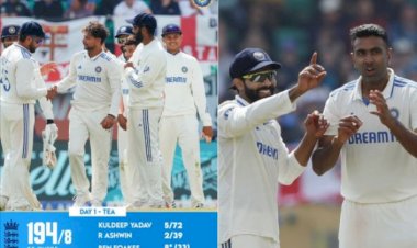 INDvsENG 5th Test Match: ಭಾರತದ ಸ್ಪಿನ್ನರ್‌ಗಳ ಮ್ಯಾಜಿಕ್ - 218 ರನ್‌ಗಳಿಗೆ ಇಂಗ್ಲೆಂಡ್‌ ಆಲೌಟ್‌