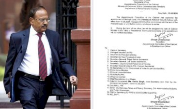 ರಾಷ್ಟ್ರೀಯ ಭದ್ರತಾ ಸಲಹೆಗಾರರಾಗಿ ಅಜಿತ್ ದೋವಲ್ ಮರು ನೇಮಕ