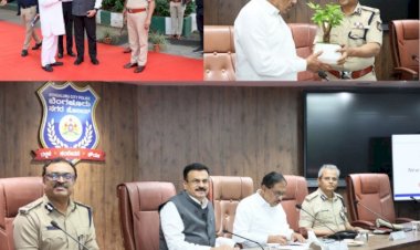 ಬೆಂಗಳೂರು: ಹಿರಿಯ ಪೊಲೀಸ್ ಅಧಿಕಾರಿಗಳೊಂದಿಗೆ ಗೃಹ ಸಚಿವ ಜಿ.ಪರಮೇಶ್ವರ್ ಸಭೆ