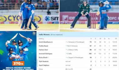 ಮಹಿಳಾ ಏಕದಿನ ಕ್ರಿಕೆಟ್ ಇತಿಹಾಸದಲ್ಲಿ ತನ್ನ ಅತ್ಯಧಿಕ ಮೊತ್ತವನ್ನು ದಾಖಲಿಸಿದ ಭಾರತ ತಂಡ