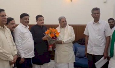 ರಾಷ್ಟ್ರೀಯ ಹೆದ್ದಾರಿ ಯೋಜನೆಗಳ ಬಗ್ಗೆ ಕೇಂದ್ರ ಸಚಿವ ನಿತಿನ್ ಗಡ್ಕರಿ ಜೊತೆ ಸಿಎಂ ಸಿದ್ದರಾಮಯ್ಯ ಚರ್ಚೆ