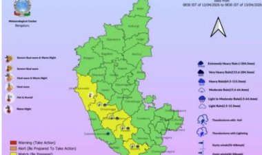 ಬೆಂಗಳೂರು : ರಾಜ್ಯದಲ್ಲಿ ಮತ್ತೆ ಮಳೆ ಅಬ್ಬರ: 5 ಜಿಲ್ಲೆಗಳಿಗೆ ಯೆಲ್ಲೋ ಅಲರ್ಟ್!