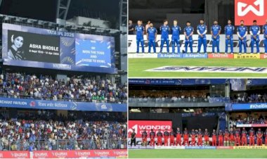 IPL ಅಂಗಳದಲ್ಲಿ ಆಶಾಜೀಗೆ ಮೌನ ನಮನ: ದಂತಕಥೆಗೆ ಕ್ರಿಕೆಟ್ ಲೋಕದ ಗೌರವ