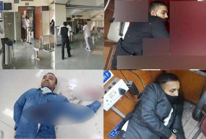 ದೆಹಲಿ ಕೋರ್ಟ್ ಆವರಣದಲ್ಲಿ ಶೂಟೌಟ್ 4 ಜನ ಸಾವು