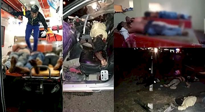 ಡಿವೈಡರ್ ಗೆ ಡಿಕ್ಕಿ ಹೊಡೆದ ಕಾರು: ಏಳು ಮಂದಿ ಸಾವು