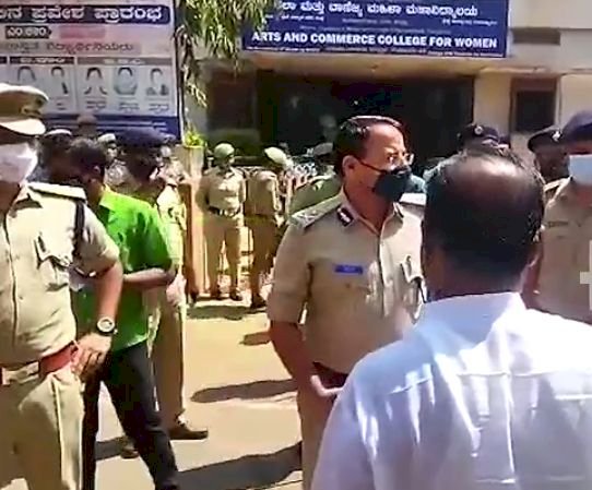 ಹುಬ್ಬಳ್ಳಿಯಲ್ಲಿ ಹಿಜಾಬ್ ವಿವಾದ : ಕಾಲೇಜಿಗೆ ಕಮೀಷನರ್ ಭೇಟಿ ಸೆಕ್ಷನ್ 144 ಜಾರಿ