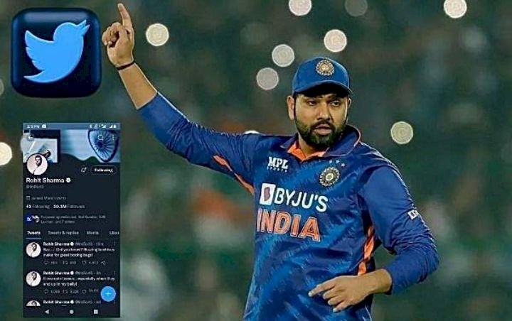 ಭಾರತ ತಂಡದ ನಾಯಕ ರೋಹಿತ್ ಶರ್ಮಾ ಟ್ವಿಟರ್ ಹ್ಯಾಕ್ ಆಯಿತೇ ?