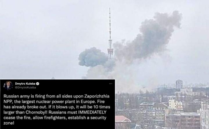 ರಷ್ಯಾ- ಉಕ್ರೇನ್ ವಾರ್ : ಪರಮಾಣು ವಿದ್ಯುತ್ ಸ್ಥಾವರದಲ್ಲಿ ಬೆಂಕಿ