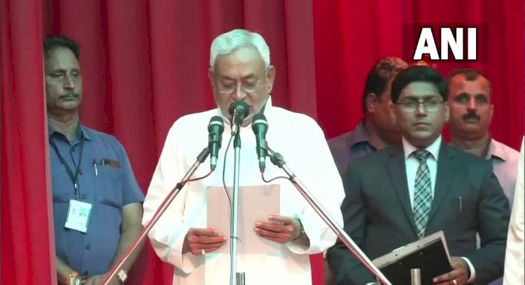 8 ನೇ ಬಾರಿ ಬಿಹಾರದ ಮುಖ್ಯಮಂತ್ರಿಯಾಗಿ ನಿತೀಶ್ ಪ್ರಮಾಣ ವಚನ