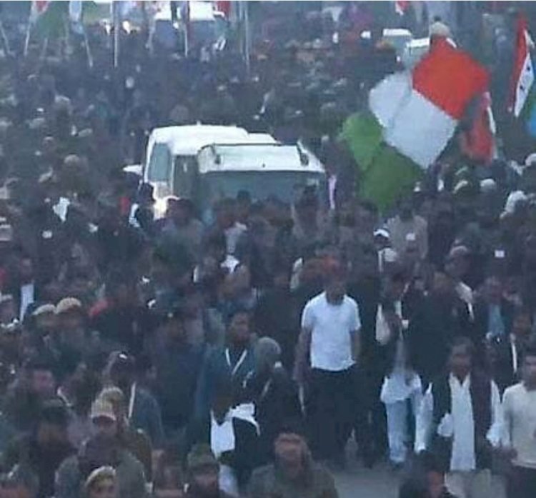 ಹೀರಾನಗರದಿಂದ ಭಾರತ್‌ ಜೋಡೋ ಯಾತ್ರೆ ಪುನರಾರಂಭ