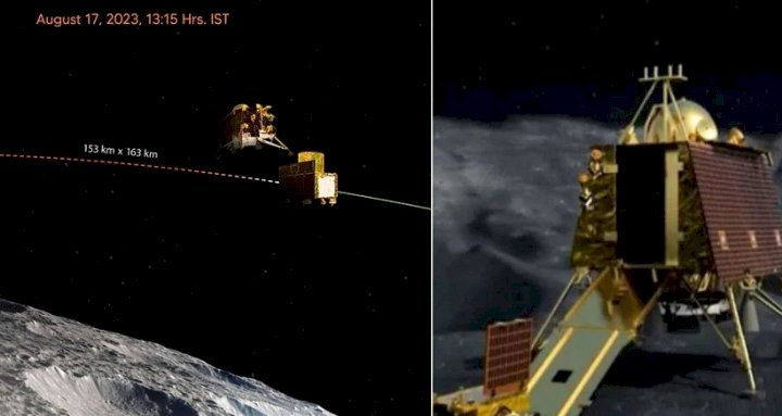 ಬಾಹ್ಯಾಕಾಶ ನೌಕೆಯಿಂದ ಬೇರ್ಪಟ್ಟ 'ವಿಕ್ರಮ್ ಲ್ಯಾಂಡರ್' : ಮಹತ್ವದ ಘಟ್ಟ ತಲುಪಿದ ಇಸ್ರೋ