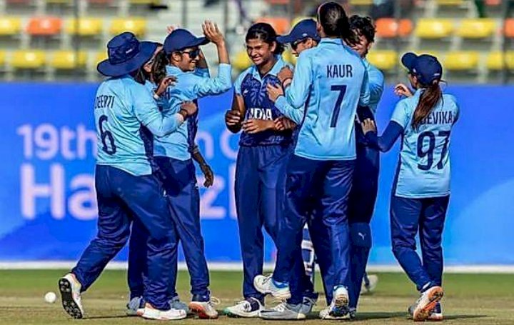 ಏಷ್ಯನ್ ಗೇಮ್ಸ್‌: ಮಹಿಳಾ ಕ್ರಿಕೆಟ್‌ನಲ್ಲಿ ಚಿನ್ನದ ಪದಕ ಗೆದ್ದ ಭಾರತ