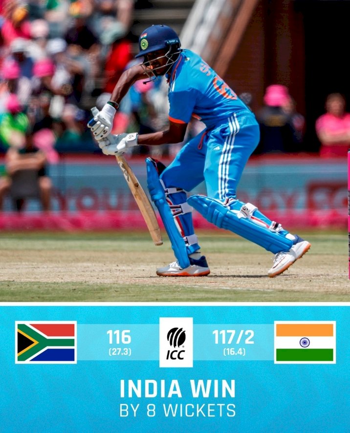 INDvsSA 1st ODI: ಮಿಂಚಿನ ಬೌಲಿಂಗ್, ಅಬ್ಬರದ ಬ್ಯಾಟಿಂಗ್ - ಹರಿಣರ ವಿರುದ್ಧ ಭಾರತಕ್ಕೆ ಭರ್ಜರಿ ಗೆಲುವು