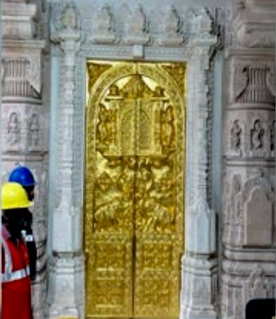 ಬಂಗಾರಮಯ ಶ್ರೀರಾಮ ಮಂದಿರ!- 42 ದ್ವಾರಗಳಿಗೆ ಸ್ವರ್ಣ ಲೇಪನ, 100 ಕೆಜಿ ಚಿನ್ನ ಬಳಕೆ