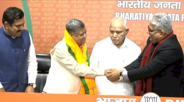 'ಕೈ' ತೊರೆದು 'ಕಮಲ' ಹಿಡಿದ ಶೆಟ್ಟರ್ : ಇ ಮೇಲ್‌ ಮೂಲಕ ಕಾಂಗ್ರೆಸ್‌ MLC ಸ್ಥಾನಕ್ಕೆ ರಾಜೀನಾಮೆ