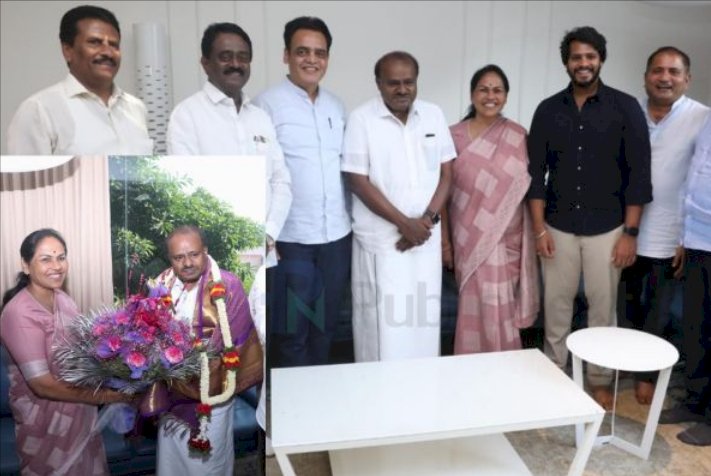 ಮಾಜಿ ಸಿಎಂ ಹೆಚ್‌ಡಿಕೆ ಭೇಟಿ ಮಾಡಿದ ಸಚಿವೆ ಶೋಭಾ ಕರಂದ್ಲಾಜೆ