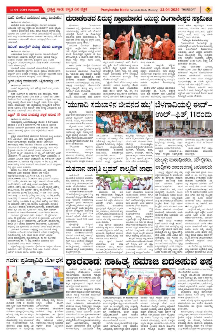 Pratyaksha Nadu E-Paper 11-04-2024