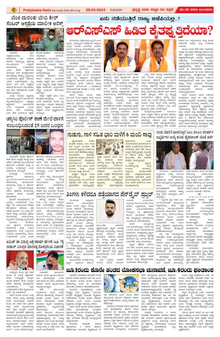 Pratyaksha Nadu E-Paper 28-05-2024