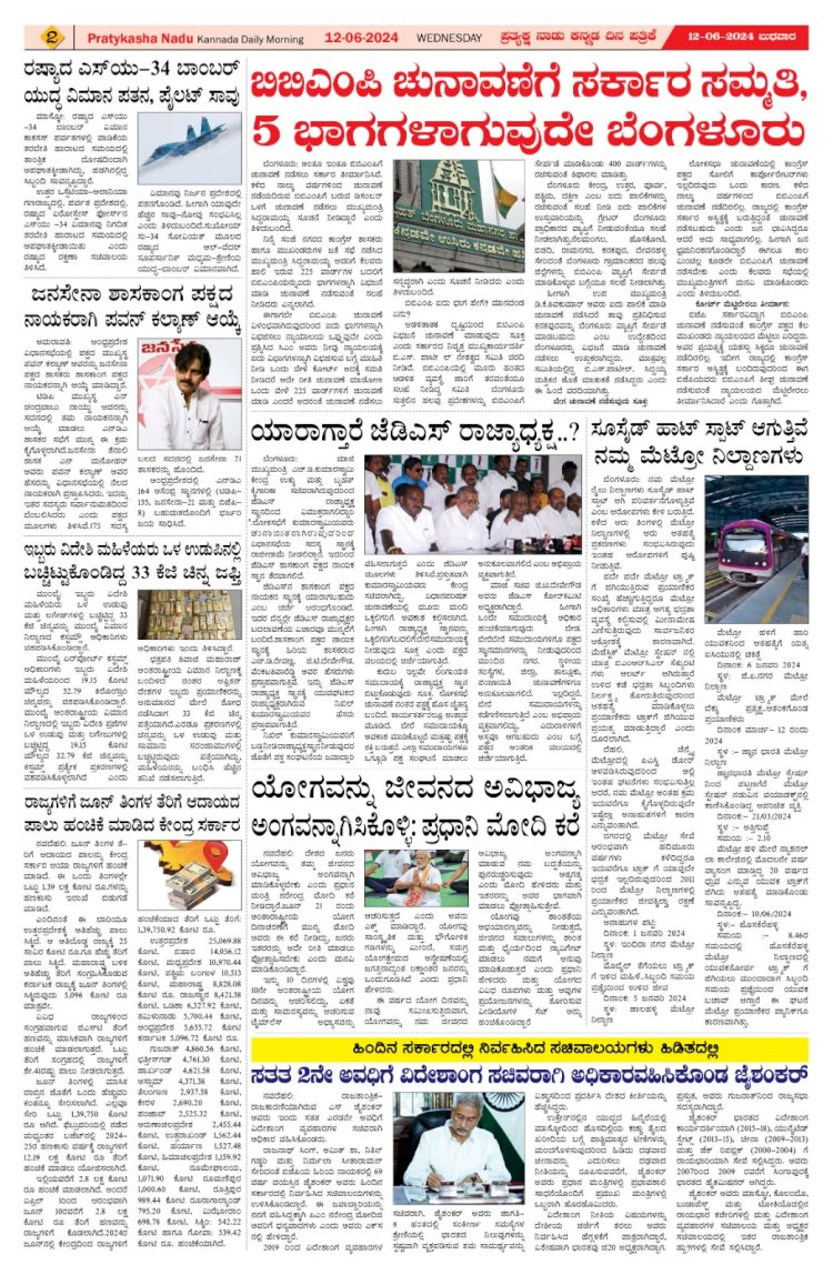 Pratyaksha Nadu E-Paper 12-06-2024