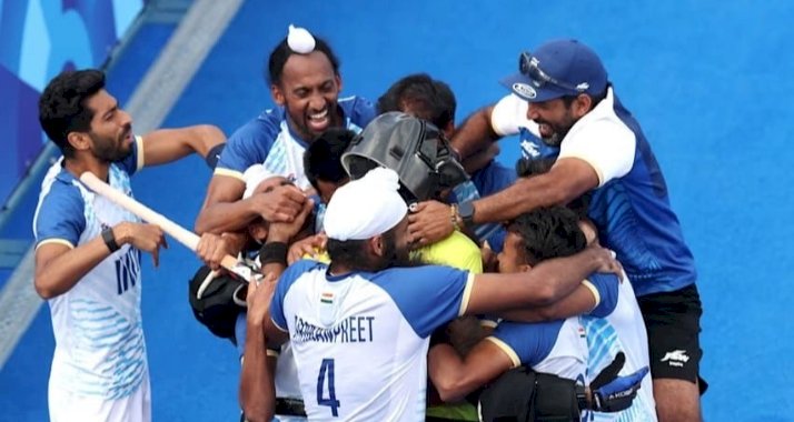 ಒಲಿಂಪಿಕ್ಸ್‌ ಪುರುಷರ ಹಾಕಿ - ಸ್ಪೇನ್‌ ವಿರುದ್ಧ 2-1ರಿಂದ ಗೆದ್ದ ಭಾರತಕ್ಕೆ ಕಂಚು