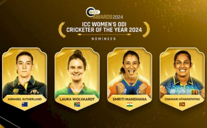 ಐಸಿಸಿ ವರ್ಷದ ODI ಮಹಿಳಾ ಕ್ರಿಕೆಟರ್ ಪ್ರಶಸ್ತಿಗೆ ಸ್ಮೃತಿ ಮಂಧಾನ ಸೇರಿ ನಾಲ್ವರ ನಾಮನಿರ್ದೇಶನ