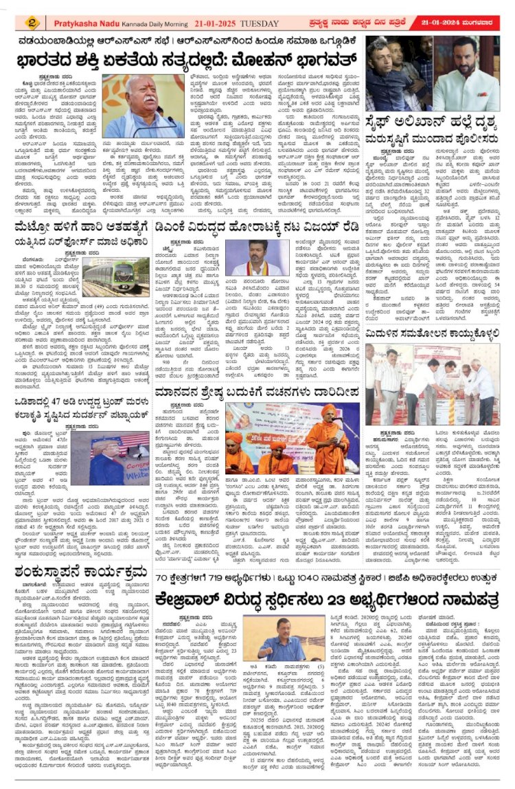 Pratyaksha Nadu E-Paper 21-01-2025