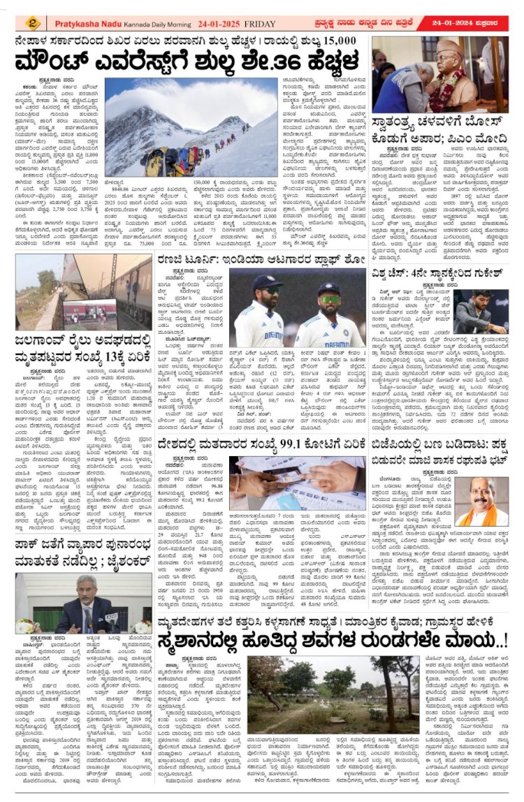 Pratyaksha Nadu E-Paper 24-01-2025